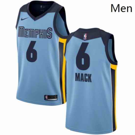 Mens Nike Memphis Grizzlies 6 Shelvin Mack Swingman Light Blue NBA Jersey Statement Edition